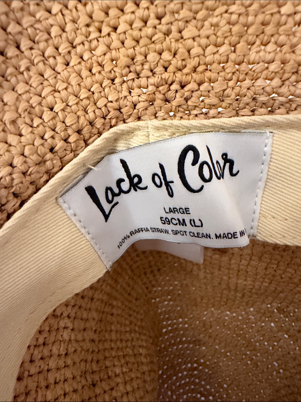 Lack Of Color Inca Sunhat - Natural - Picture 2 of 3